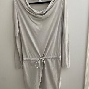 James Perse Soft Cream Cowl Neck Top/Dress